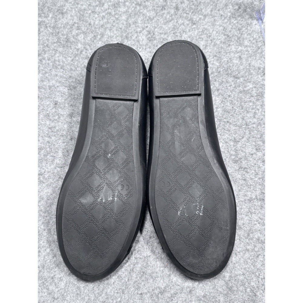 Vionic Caroll Ballet Shoes Black Leather Women's Size 8 - Picture 9 of 10